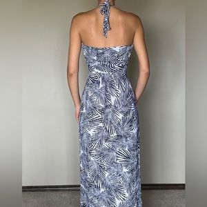 Jungle print halter long dress in size Small. Brand new with tags.